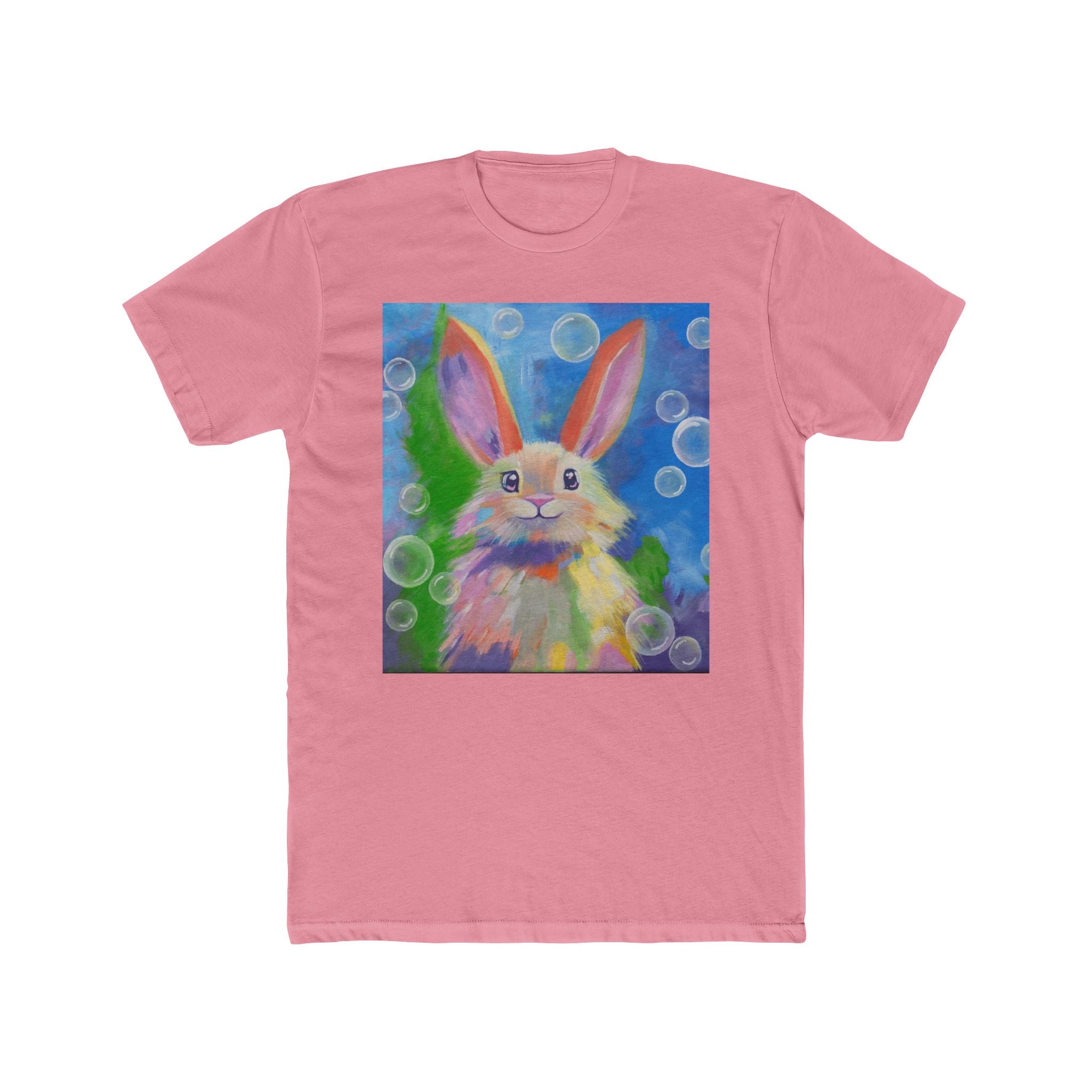 Bunny Bubbles Tee | Rabbit Art T-Shirt