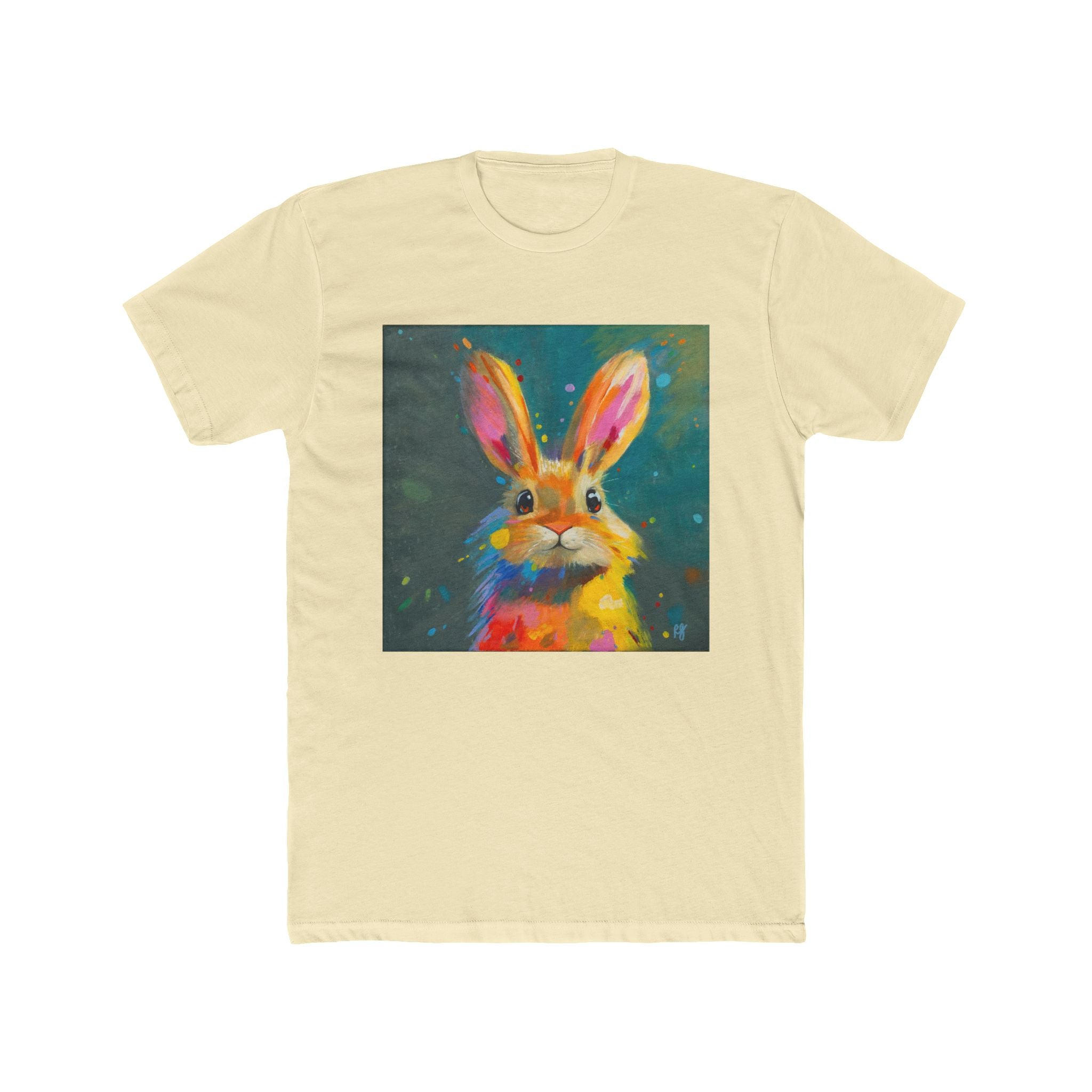 Colorful Rabbit Tee | Whimsical Bunny Art T-Shirt