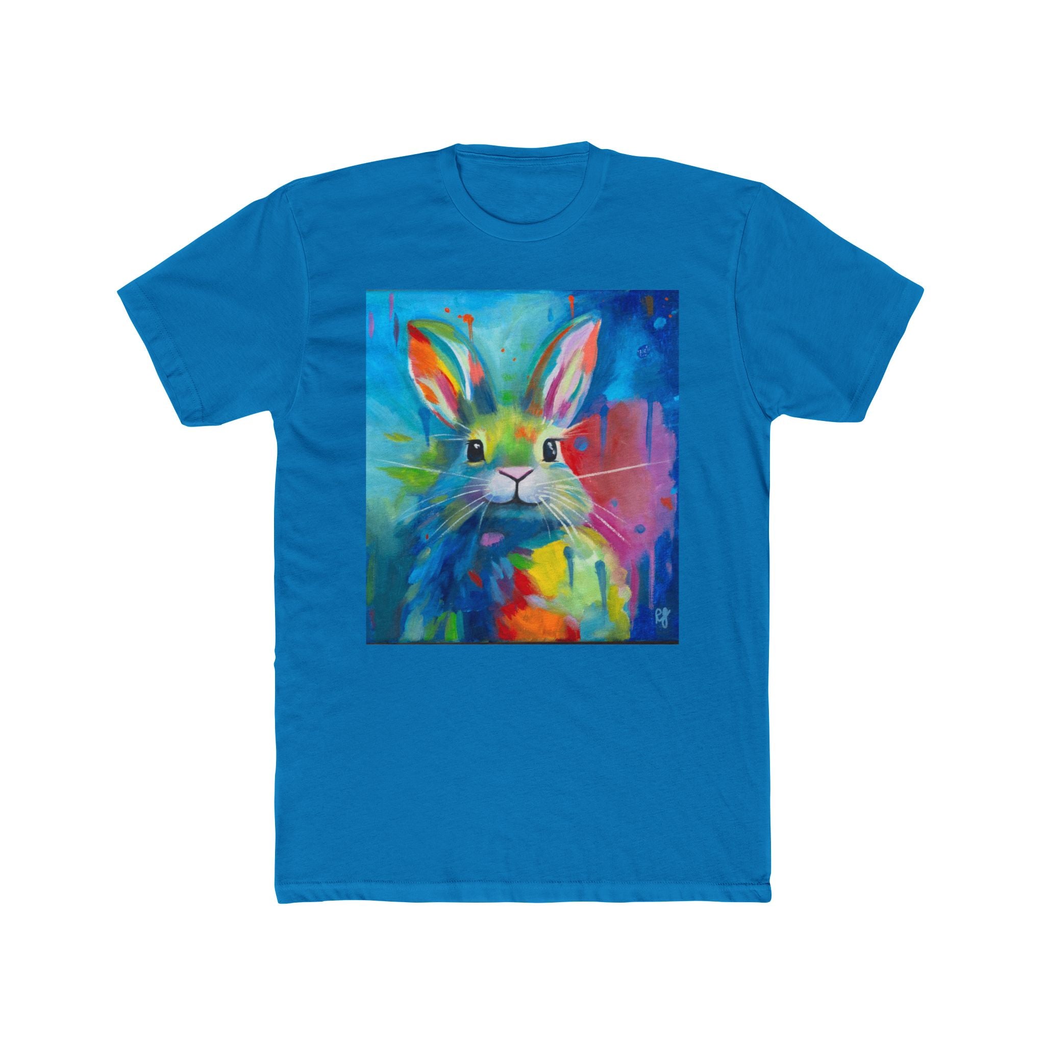Colorful Rabbit Portrait Tee | Rabbit Art T-Shirt