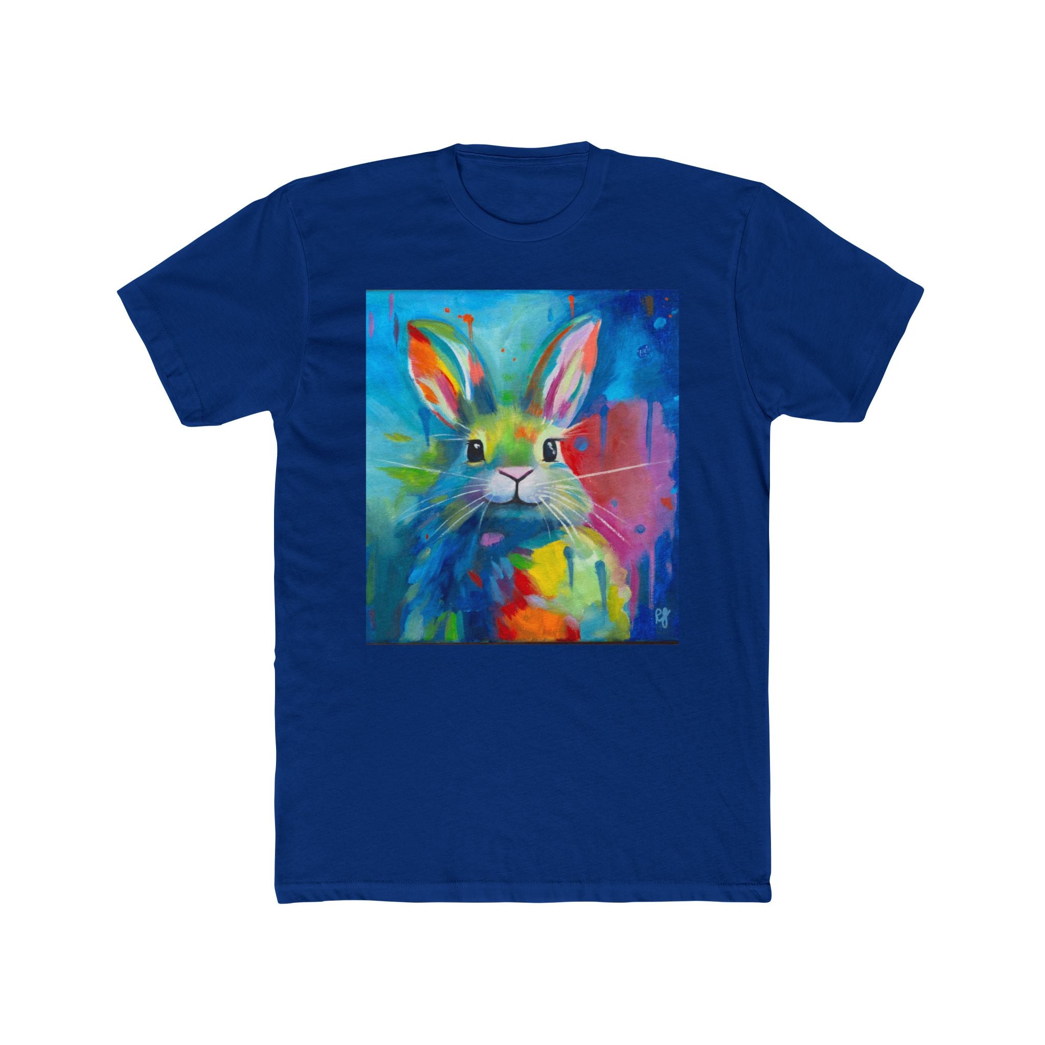 Colorful Rabbit Portrait Tee | Rabbit Art T-Shirt